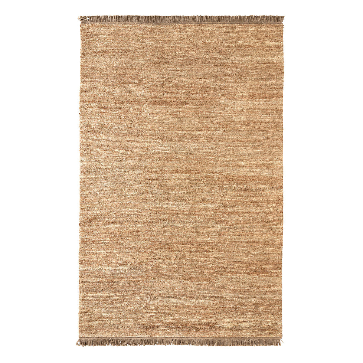 Mojave Rug by Armadillo, hand-knotted from 100% natural jute using an Indo-Nepalese Tibetan weaving technique, available in Cashew, Laurel Green, and Natural colors, featuring a unique textured finish that adds warmth and character to interiors.
