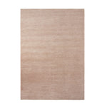 Thatch Rug by Armadillo, hand-knotted with a light pile of refined Persian knots, available in four mineral tones—Concrete, Dew, Marsh, and Pink Salt—and various sizes, crafted from 100% wool with a 100% cotton weft and warp, offering an industrial yet elegant aesthetic.