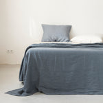 By Mölle linnen laken faded blue