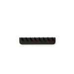 Echo Coat Rack Small by Form & Refine, crafted from solid European oak, featuring curved pegs and a sturdy backrest, available in natural oak finish, designed for hanging coats, hats, and scarves in hallways or entryways.
