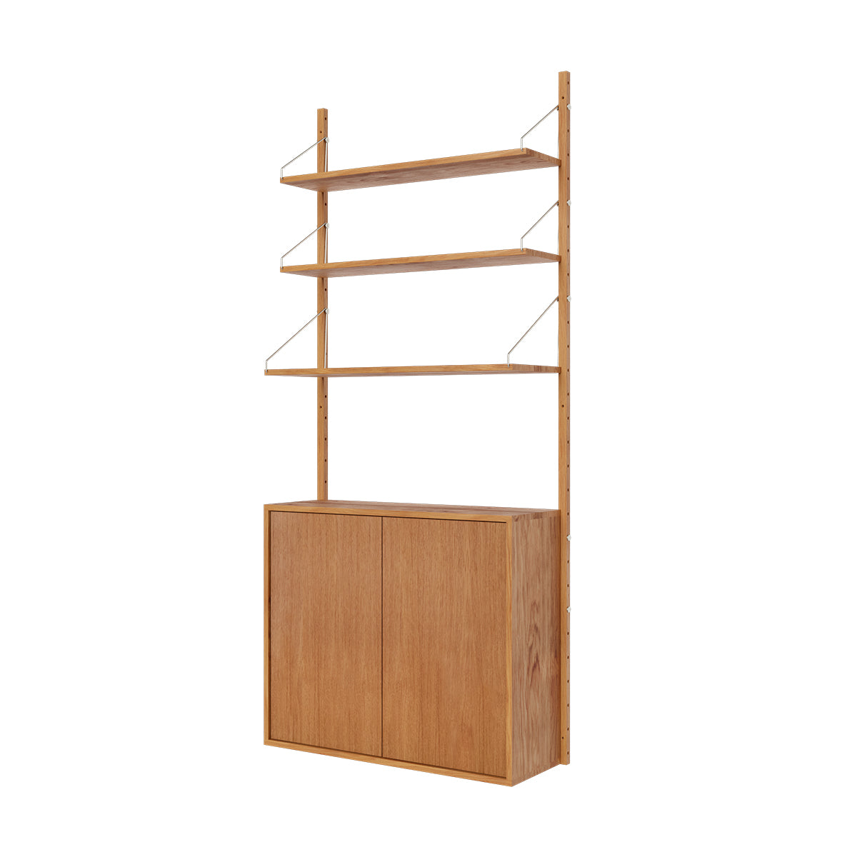 Frama Shelf Library Canvas Cabinet – storage cabinet with wooden door, compatible with Frama Shelf Library wall-mounted shelving units.