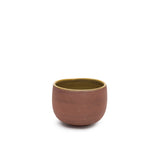 Handthrown Ceramic Cup by Carien Kuypers van Dongen, crafted from stoneware with a matte glaze made from pigments sourced from IJssel clay, available in espresso and cappuccino sizes, each piece uniquely handcrafted.