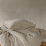 Linen pillow case sea shell