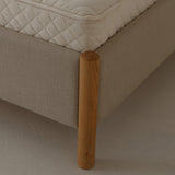 RYE sleep bedframe 'Veng' gemaakt met een linnen border