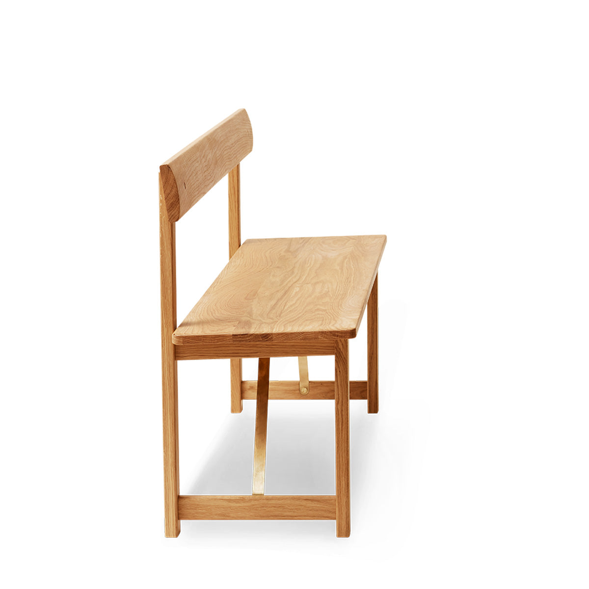 Wooden chair on a white background
