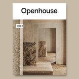 Magazine cover titled 'Openhouse' with a minimalistic interior design image.