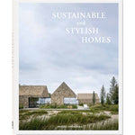 Cover of 'Sustainable and Stylish Homes' by Francesc Zamora, showcasing a modern eco-friendly house with large windows and natural materials, reflecting the book's focus on sustainable architecture and interior design.