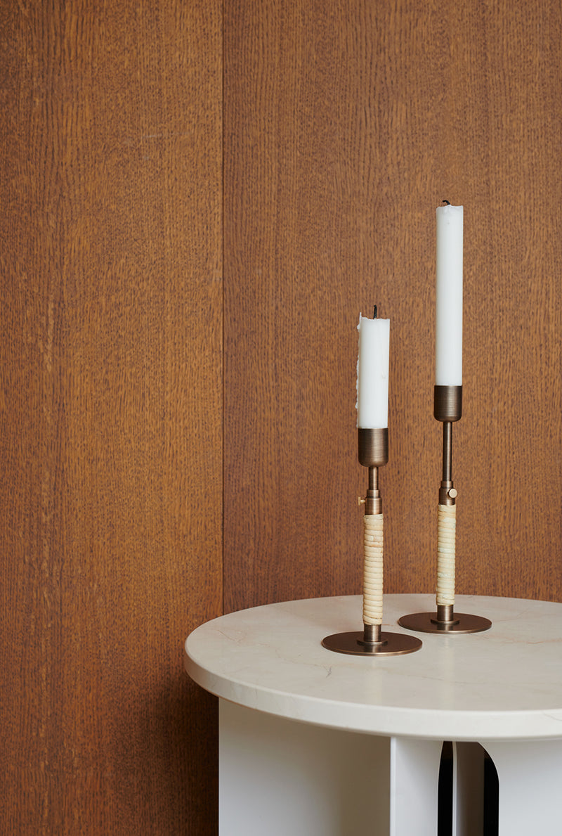 Duca bronze candle holder