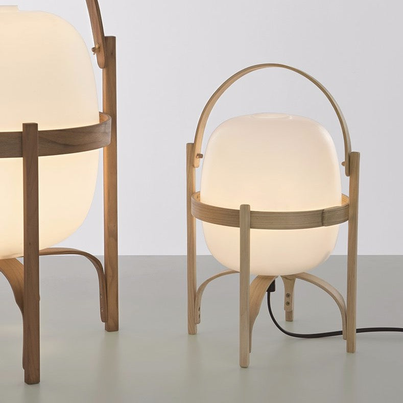 Cestita handmade wooden lamp