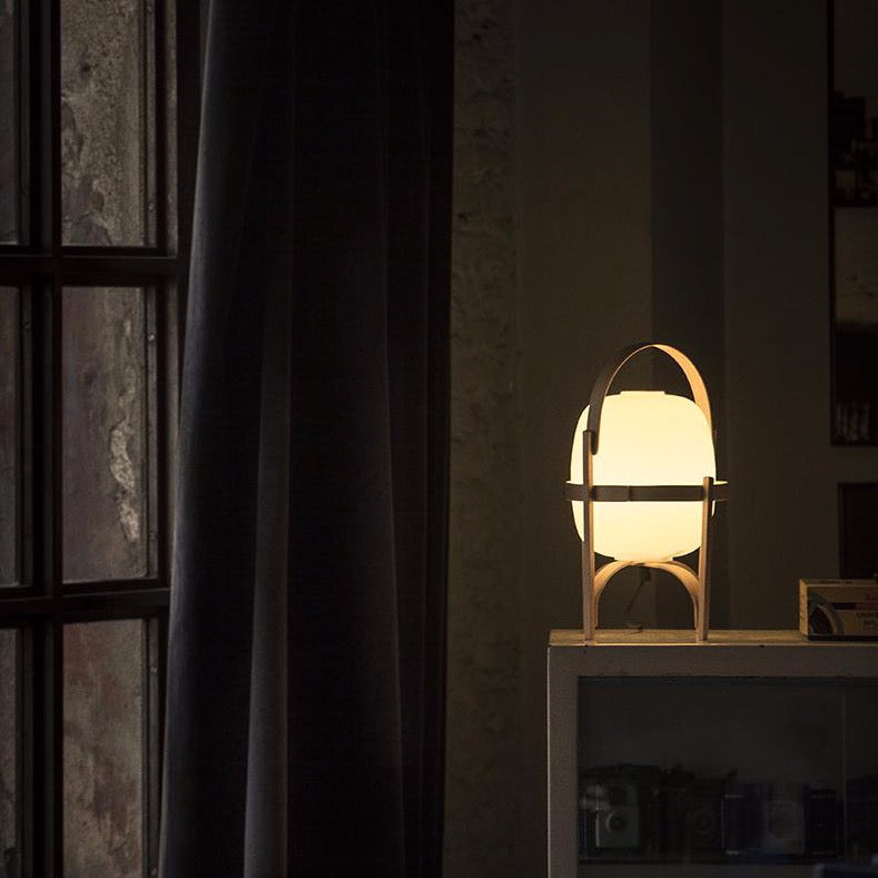 Cestita handgemaakt houten lamp