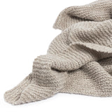 Alpaca knit deken sand