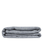 Cloudy blue linnen bedlaken