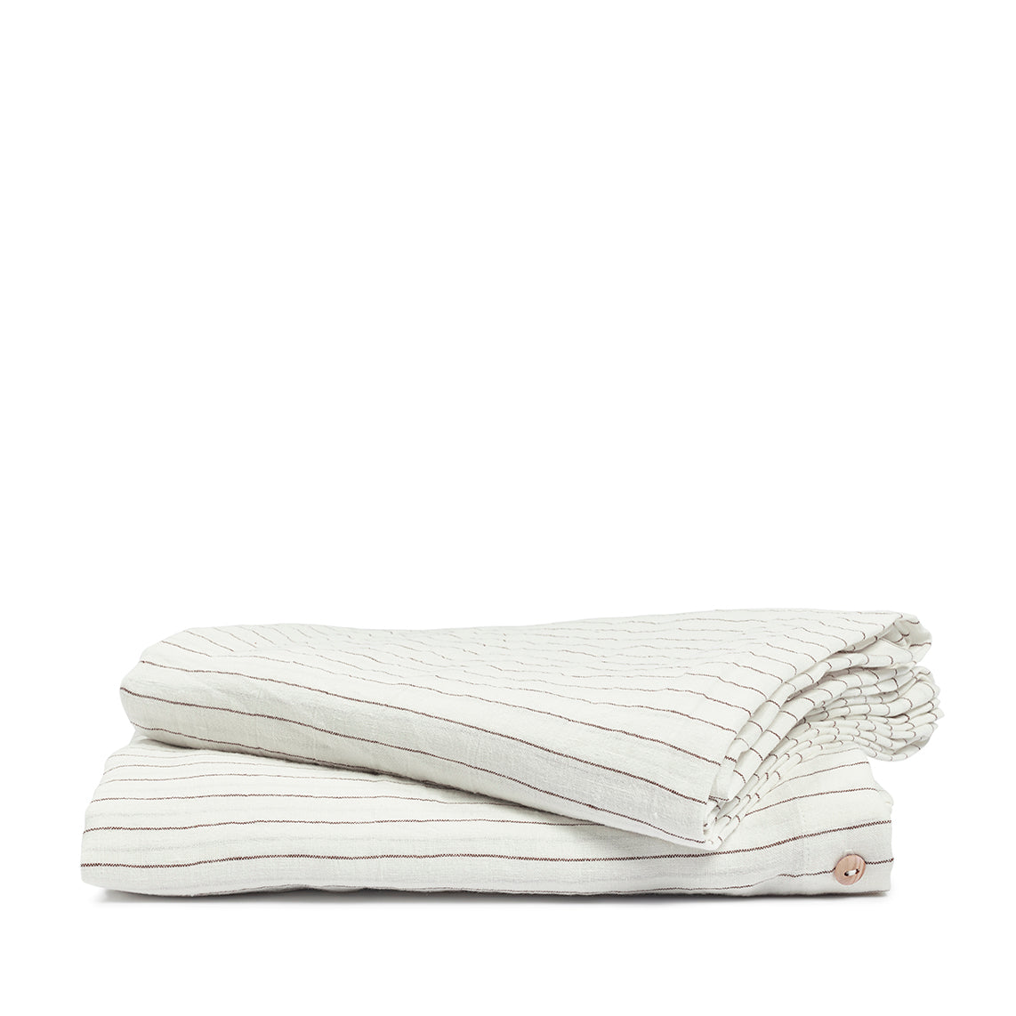 B Mölle linnen laken cocoa stripe