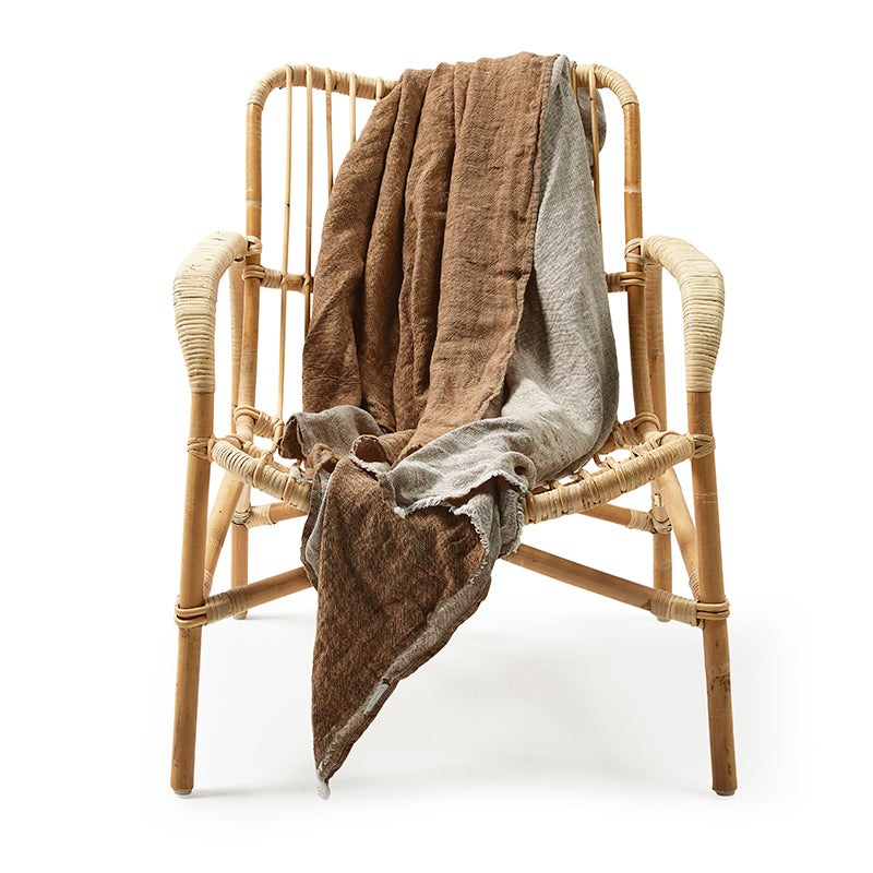 Linnen plaid hazel