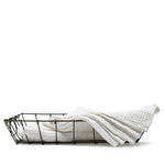 Linen tea towel pure white