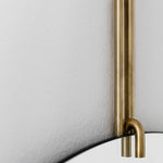 detail brass mirror