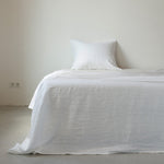puur wit beddengoed van 100% linnen