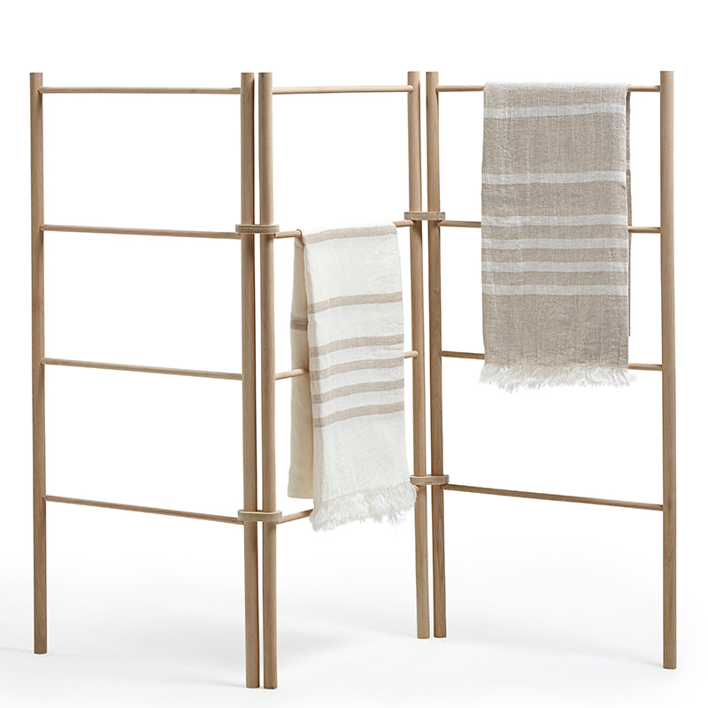 Linnen hamamdoek flax/wit