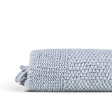 Gerecycled denim plaid soft blue