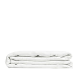 Puur wit linnen bedlaken