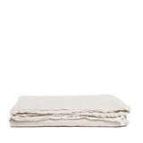 Linen tablecloth sea shell fringe
