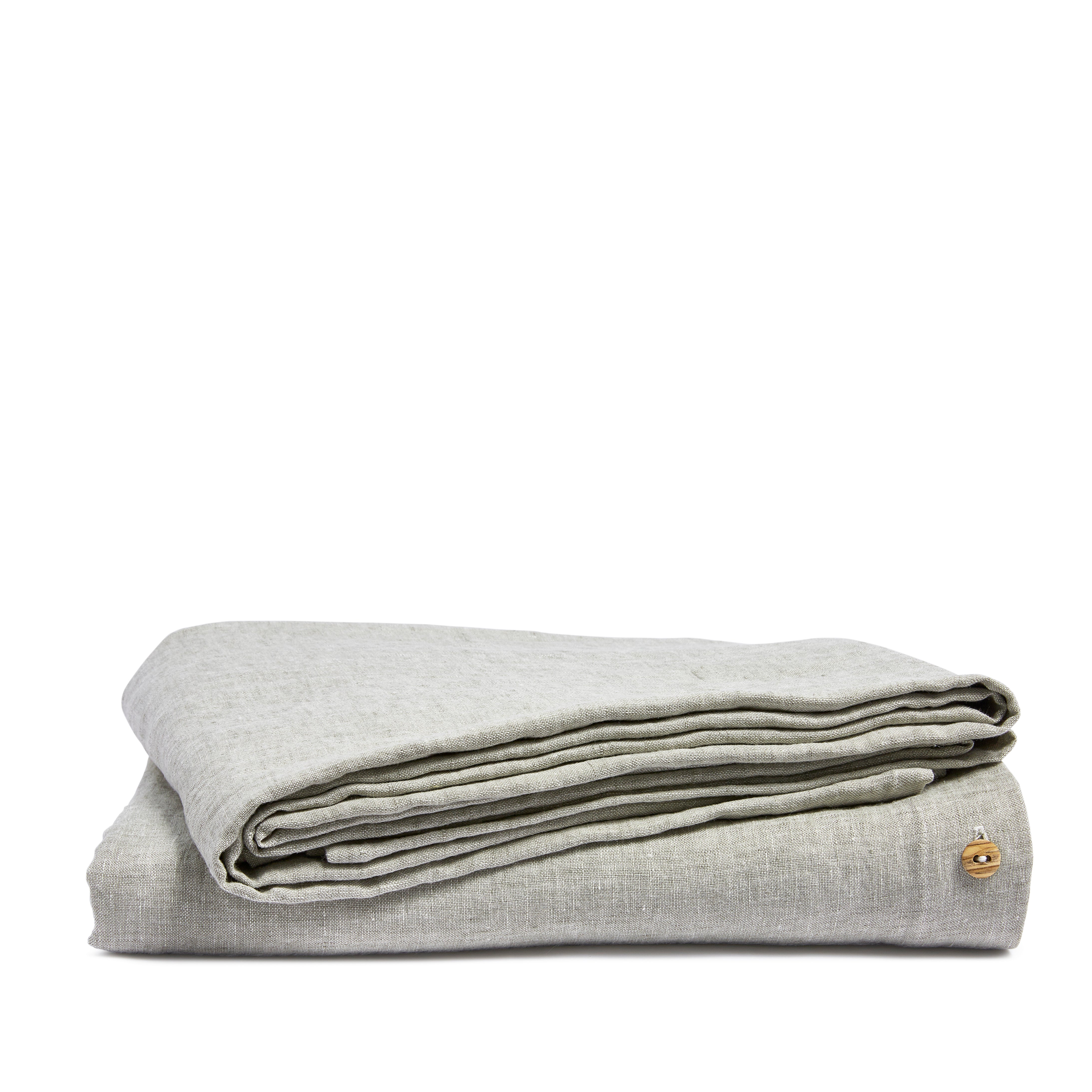 Sage linnen bedlaken