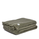 Mohair  blanket olive