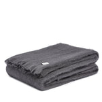 Mohair blanket slate By Mölle