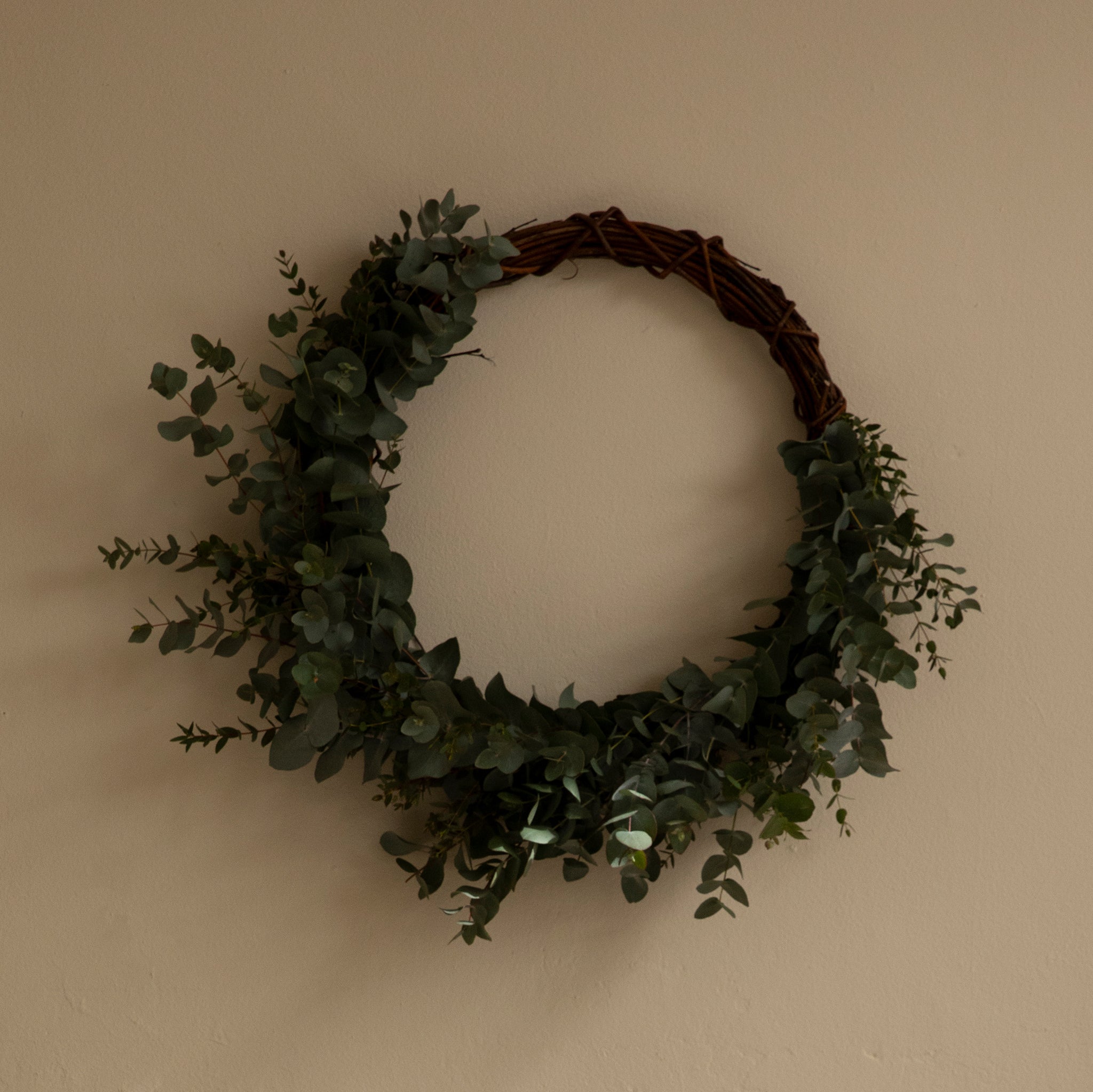 Natuurlijke winterkrans