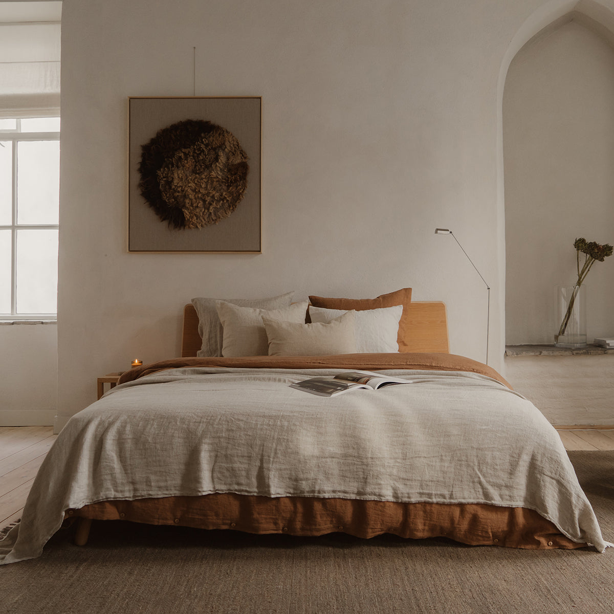 By Mölle linnen beddengoed inspiratie in de kleur cinnamon