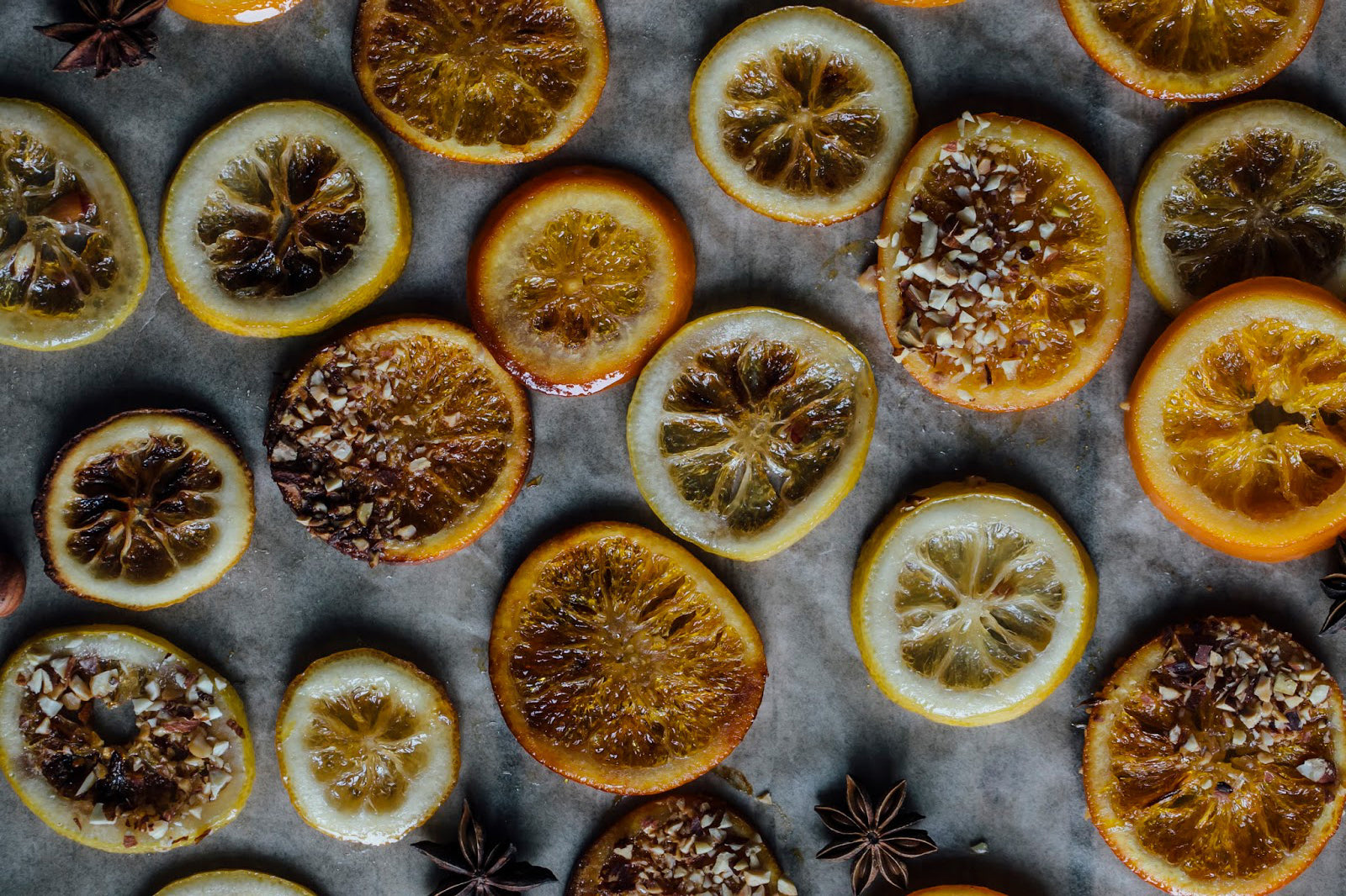 Christmas Pavlova with sugared Orange & Citron