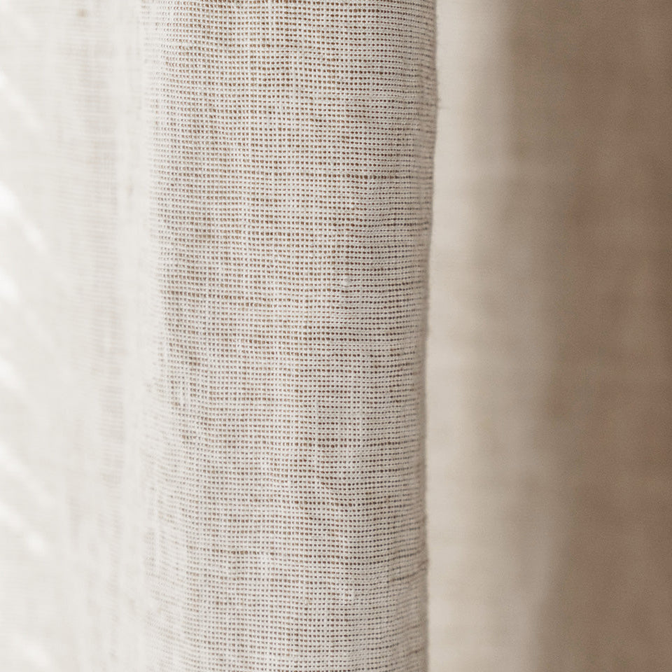 Textured linen roman - Oat - Sample