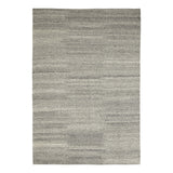 Handwoven Aspen rug with soft soumak weave in undyed wool – natural neutral tones