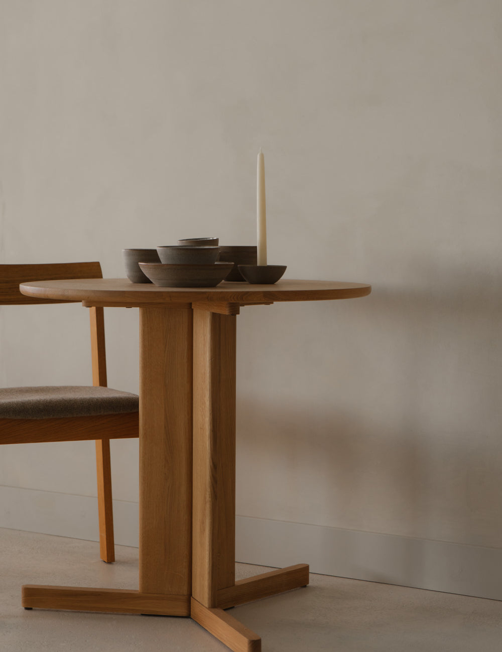Natural home furniture made of solid oak by Form & Refine.