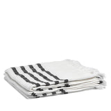 Linen hammam towel black stripe