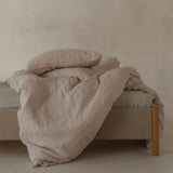 Linen duvet cover alabaster