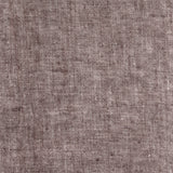 A close-up of a woven fabric texture in a warm plum-brown color, showing the detailed linen weave pattern.