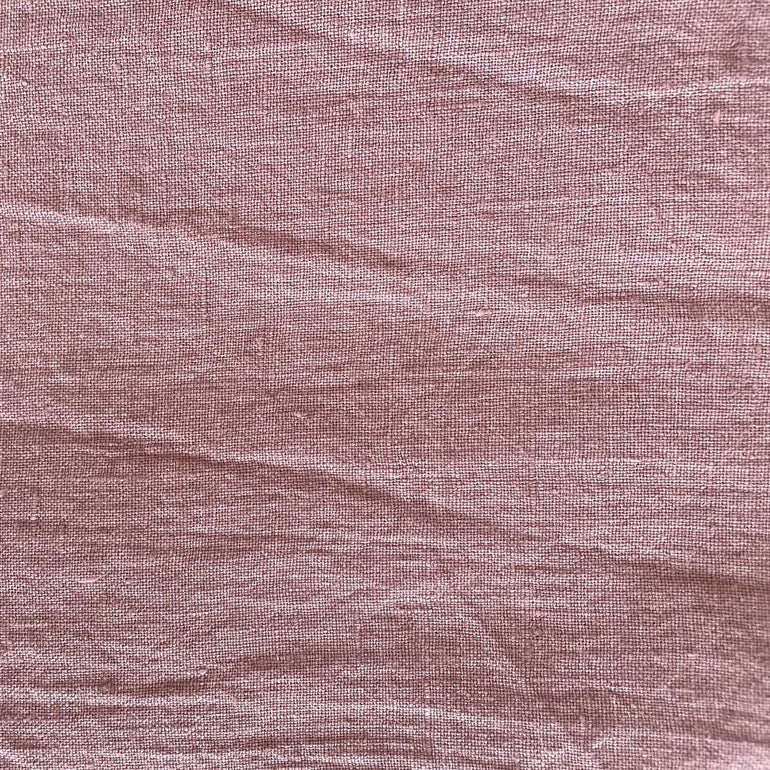 By Mölle linen fabric sample coral