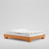 Houten bedframe Cubico in de kleur light amber van Rye Sleep.