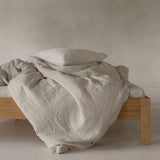 Linen duvet cover sea shell