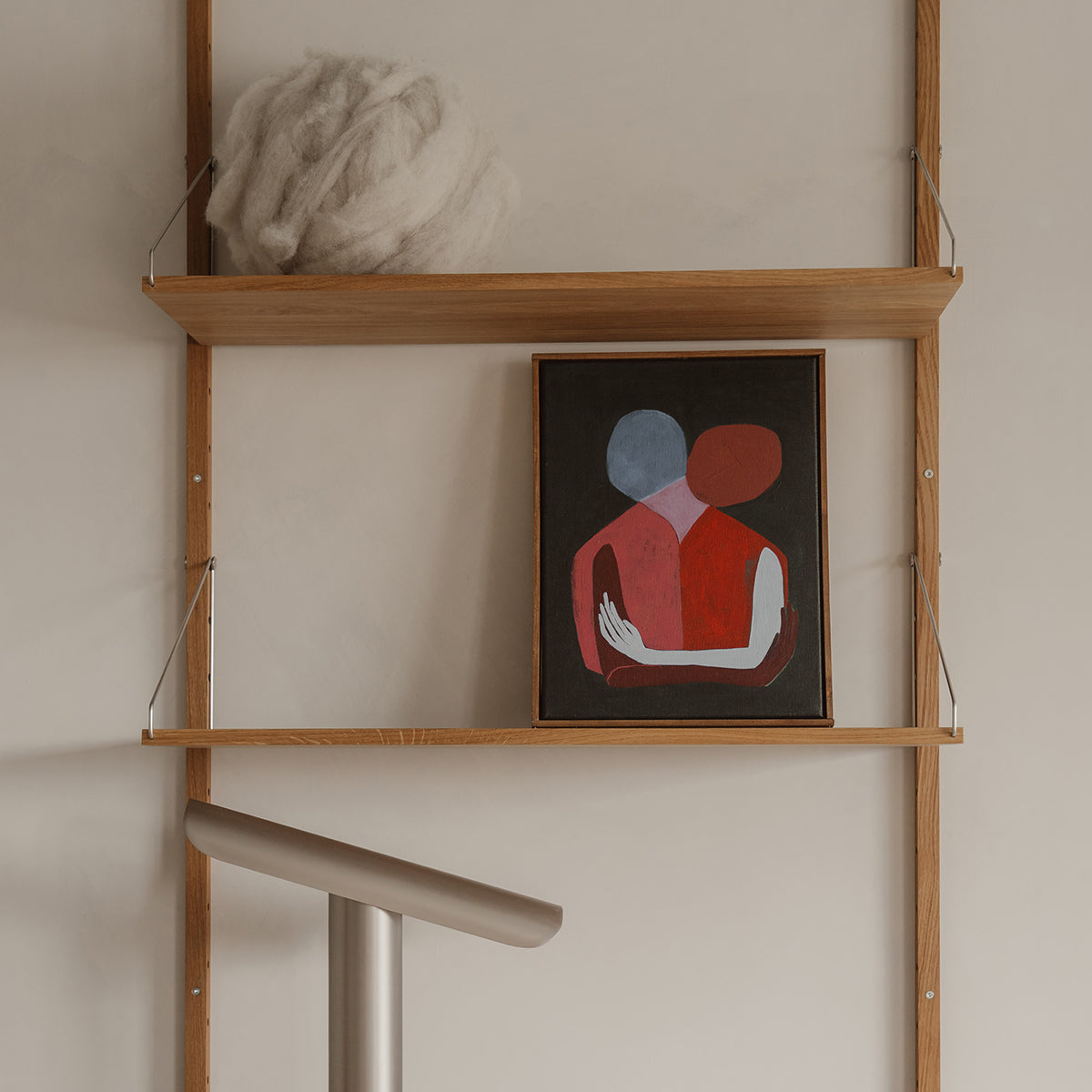 Kunstwerk Blijf van Melanie Calis, acryl op linnen