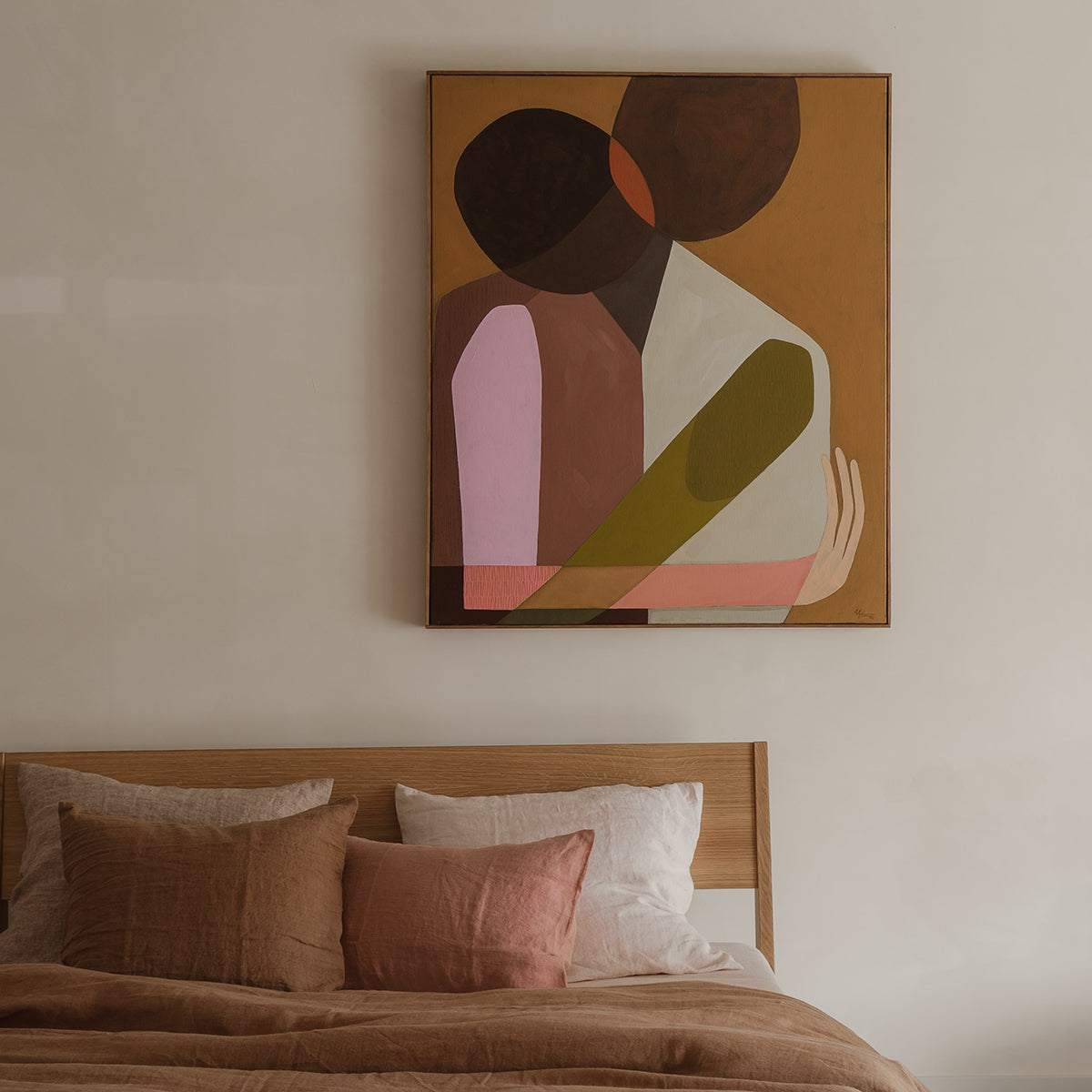 Abstracte kunst van Melanie Calis, acryl op linnen