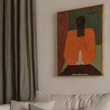 Kunstwerk Zenkamer van Melanie Calis, acryl op linnen