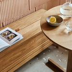 A Line Storage Bench van het Deense design merk Form & Refine natural oak