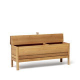 A Line Storage Bench van het Deense design merk Form & Refine in de kleur oak