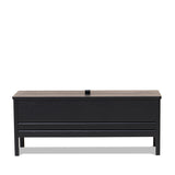 Form & Refine storage bench in de kleur black