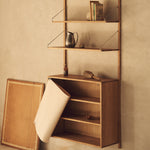 Frama Shelf Library Canvas Cabinet – opbergkast met canvas deur, geschikt voor wandmontage met Frama Shelf Library wandrekken.