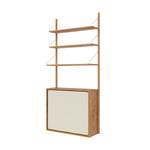 Frama Shelf Library Canvas Cabinet – opbergkast met canvas schuifdeur, geschikt voor wandmontage met Frama Shelf Library wandrekken.