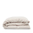 Linen duvet cover in Alabaster by By Mölle – 100% pre-washed European linen with a chambray weave of creamy beige and off-white yarns, featuring a soft, neutral shade with pale pink undertones, available in various sizes and closure options.