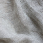 Sheer linen fabric offcut 110 gr/m2 - Soft Grey